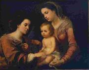 Bartolome Esteban Murillo Casamento Mistico de Santa Catarina oil painting on canvas